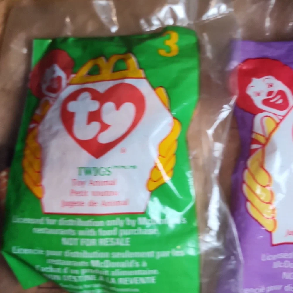 Ty Benie Babies Happy Meal Toys 1993